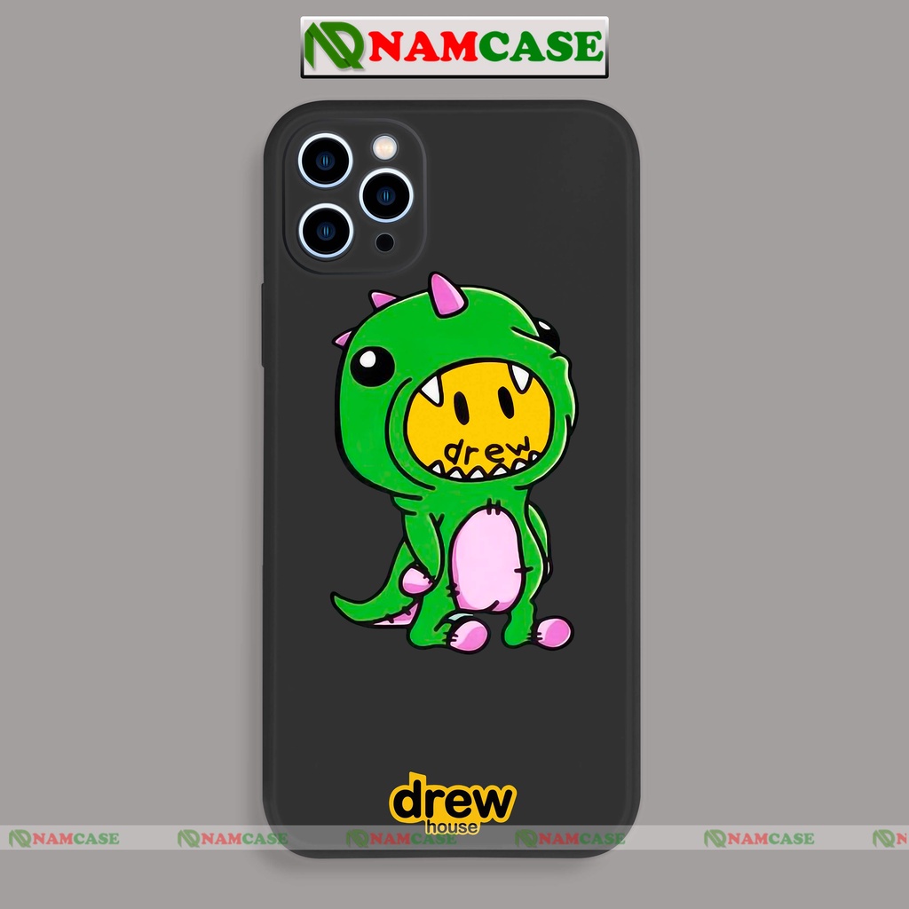 Ốp lưng điện thoại iPhone Drew cạnh viền vuông silicon dẻo bảo vệ camera ip 6/6s/7/8/X/XS/XR/11/12/13/14 Pro Plus Max