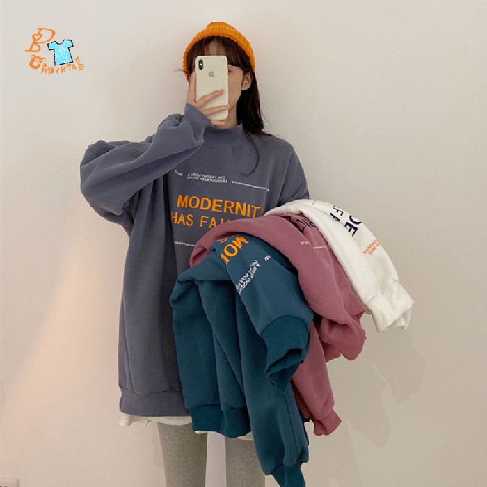 áo hoodie dáng rộng phong cách Hàn Quốc 5 Màu UNISEX | BigBuy360 - bigbuy360.vn