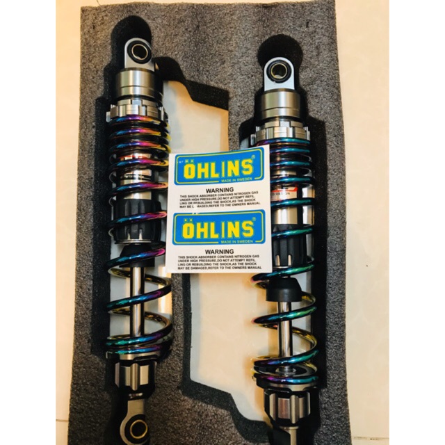 Phuộc Ohlins màu titan xe Dream Wave Cub Charly Axelo elegant Fu Rs..