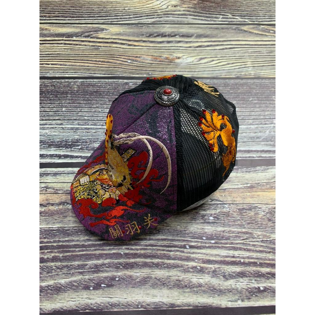 Nón ông địa mũ four 441 ngộ không đính đá phối lưới logo thêu