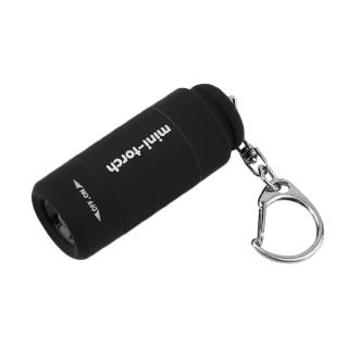 Đèn pin mini 0.5W 25LM sạc USB có móc khóa