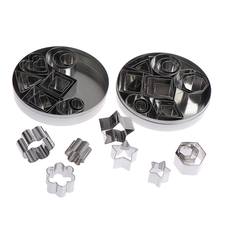 Bộ 24 Khuôn Làm Đất Sét Bằng Thép Không Gỉ