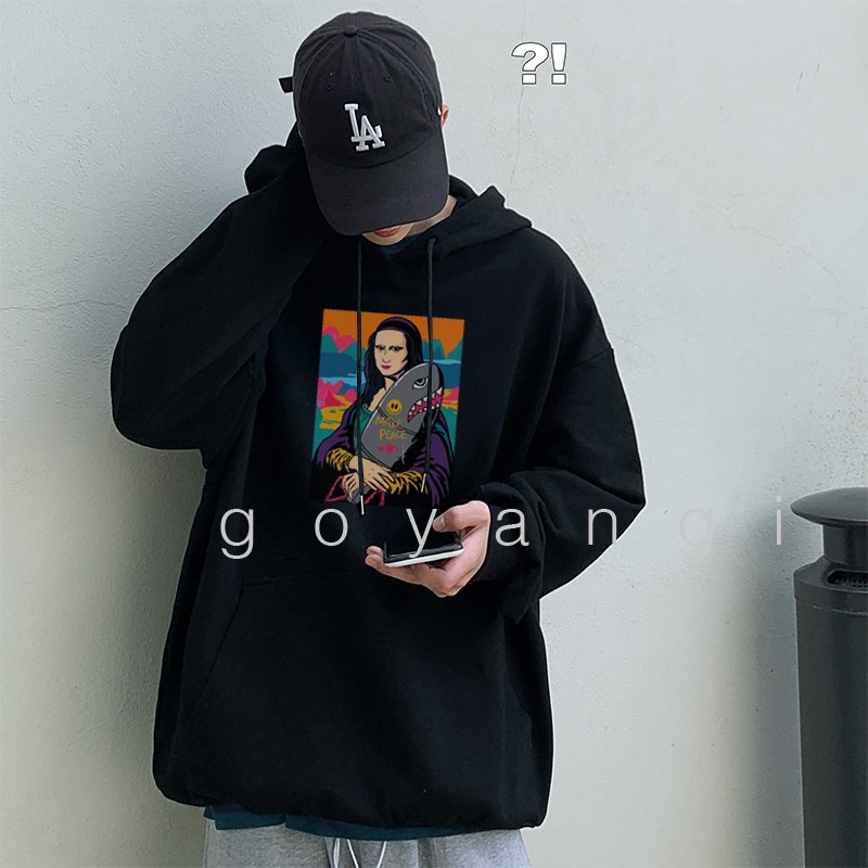 Áo hoodie goyangi Unisex Lisa Make Peace phong cách Hàn Quốc