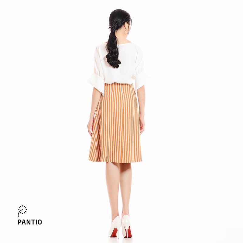 Áo Sơ Mi Nữ cổ tròn tay lỡ dáng Basic FAS52284- PANTIO