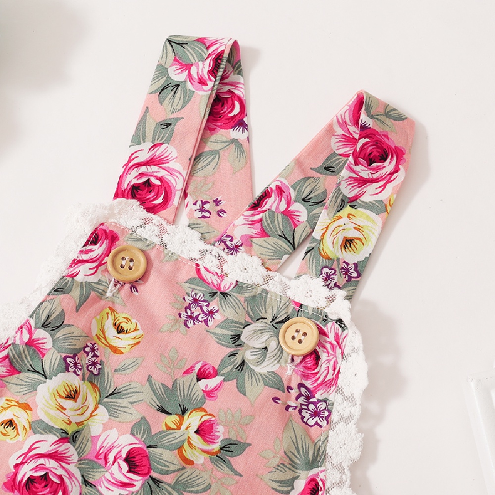 Áo liền quần MIKRDOO in hoa dễ thương cho bé gái