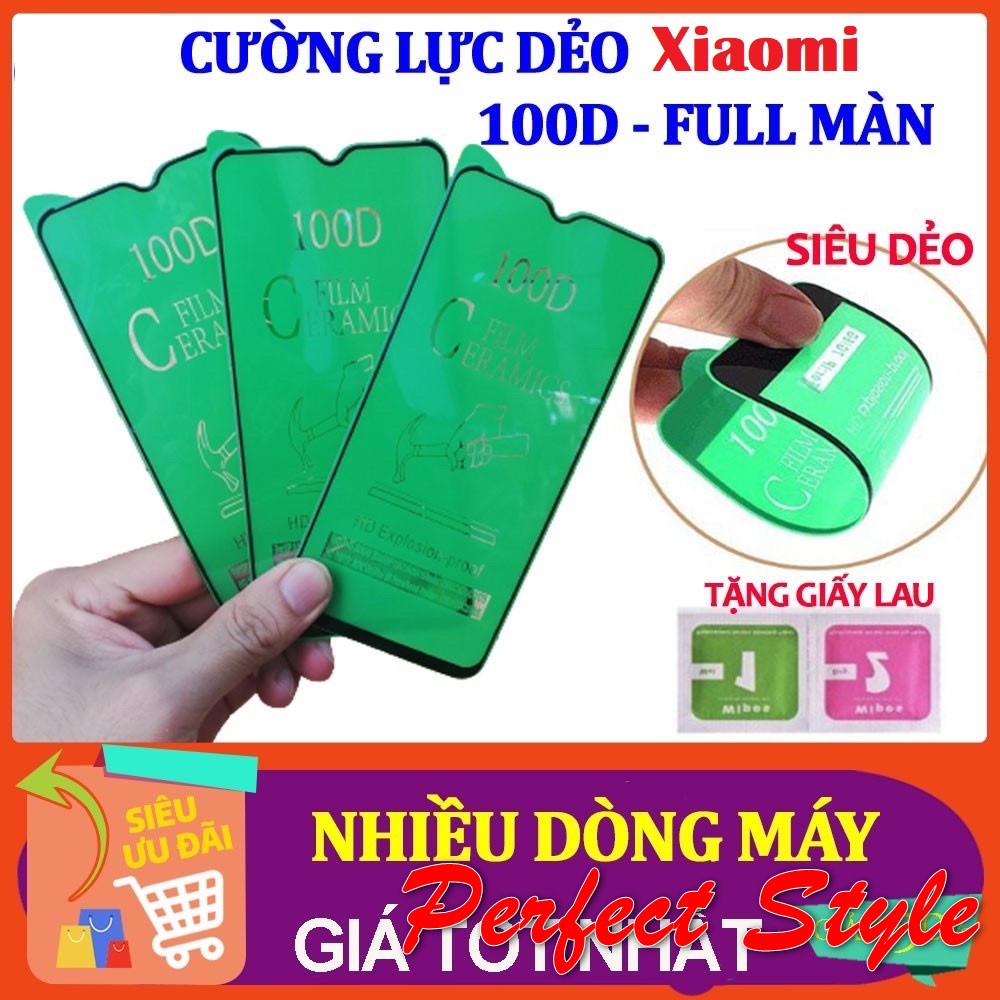 Cường lực dẻo xiaomi Redmi 10 poco x3 pro note 7 8 pro k20 k30 note 9 4g mi 10t K40 redmi 9a 9c m3 9T Note 10 pro 100D