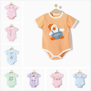 Áo liền quần ngắn tay in hoạt hình cho bé