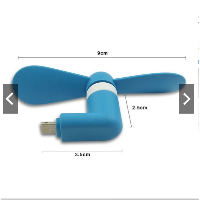 Quạt Mini Usb 2 Cánh Cắm Điện Thoại Android Iphone hót hít