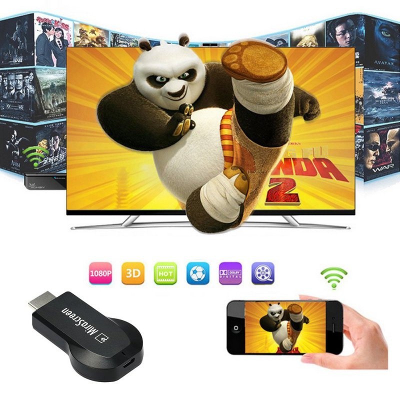 Thiết Bị Truyền Hình Ảnh Không Dây H828 Mirascreen Ota Tv Dlna Airplay Miracast