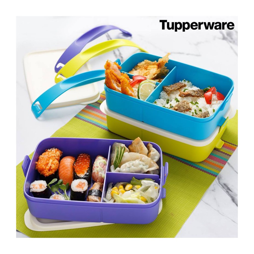 Tupperware - Hộp cơm chia ngăn Click To Go
