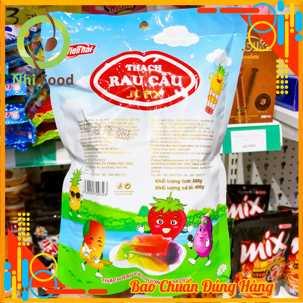 Thạch Rau Câu JoPy Trái Cây 1Kg Đủ Vị