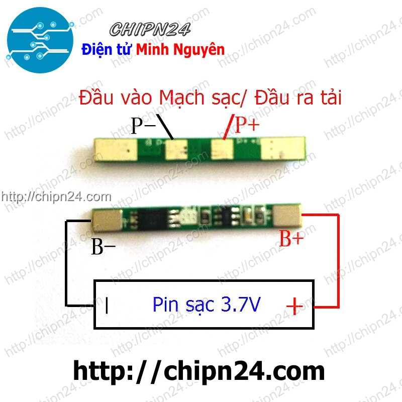 [1 CÁI] Mạch sạc bảo vệ pin 18650 1 cell 3A