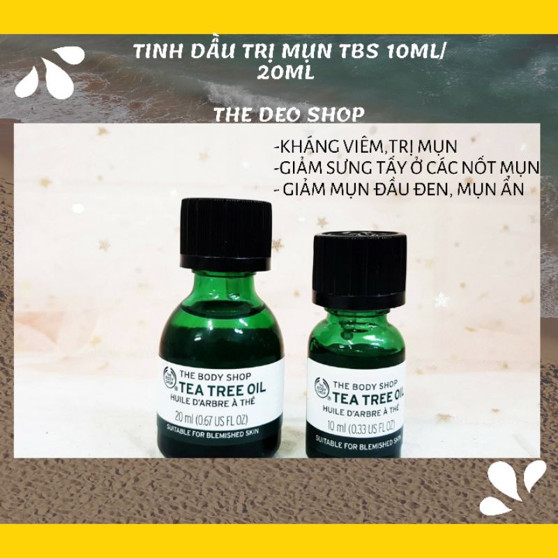 [Hàng sẵn sale đủ bill] Tinh Dầu Tràm Trà Cho Da Mụn Tea Tree Oil
