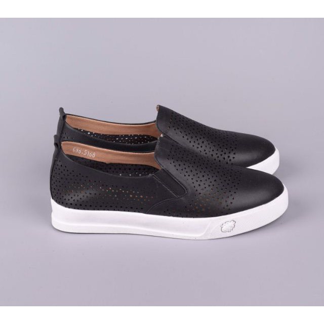 GIÀY SLIPON BỆT NỮ, DA DÊ CLARK VNXK, GLW34