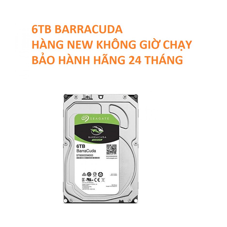 HDD 6TB 4TB 3TB 2TB 1TB SEAGATE BARRACUDA - BẢO HÀNH 24 THÁNG 1 ĐỔI 1 - HÀNG NEW KHÔNG GIỜ CHẠY | BigBuy360 - bigbuy360.vn