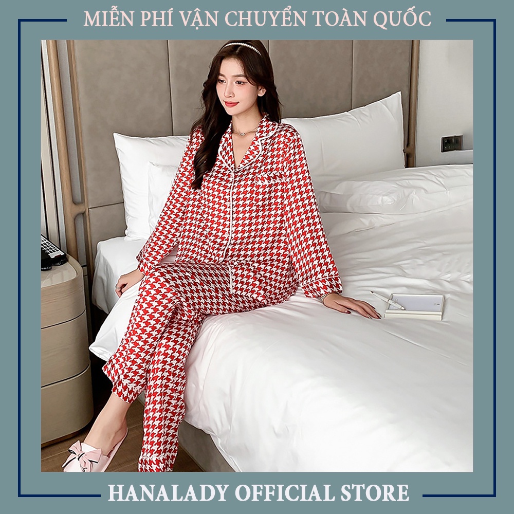 Pyjama lụa - bộ đồ ngủ mặc nhà sang trọng chất liệu lụa cao cấp P535