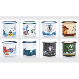 CỐC DU LỊCH CÁ NHÂN, CỐC TRÁNG MEN CHỐNG RỈ CAO CẤP EMAYE KUPA 270ML - HỌA TIẾT NGẪU NHIÊN