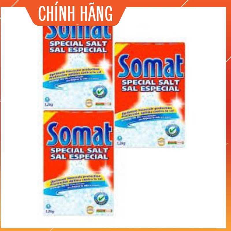 [KM thêm 200g muối somat] muối rửa chén bát ly Somat 3,6kg dùng cho máy rửa bát