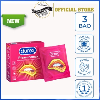 Bao cao su Durex Pleasuremax 3 bao