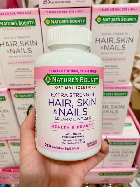 [Date 2022]-Viên uống đẹp da móng tóc hair skin nail 250 viên | Thế Giới Skin Care