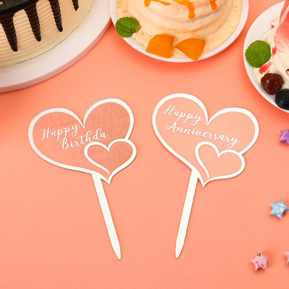 Jane Bánh Topper Kỷ Niệm|Đạo Cụ Tráng Miệng Bằng Acrylic