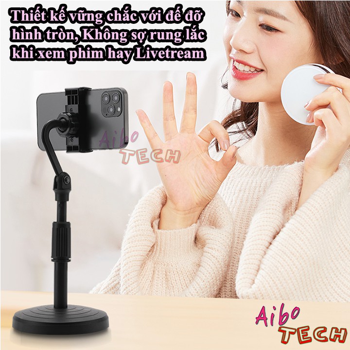 [HOT SALE] Kẹp đỡ,giá đỡ điện thoai để bàn đa năng S1, nâng hạ tùy thích, góc xoay 360 độ - Thích hợp Livetream,xemphim | BigBuy360 - bigbuy360.vn
