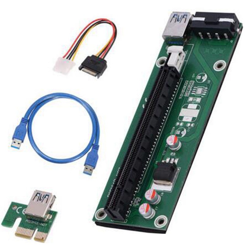 Bảng Mạch Chuyển Đổi Pci-E Express 1x Sang 16x Riser Card Adapter Sata Usb 3.0
