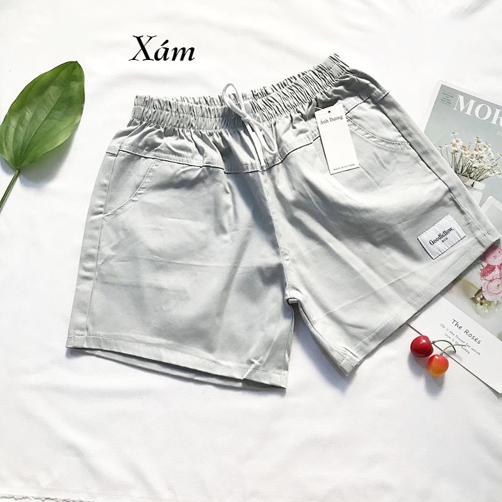 Quần đùi nữ từ 45kg-50kg Quần sọt vải kaki Lưng Thun - QU06 | BigBuy360 - bigbuy360.vn