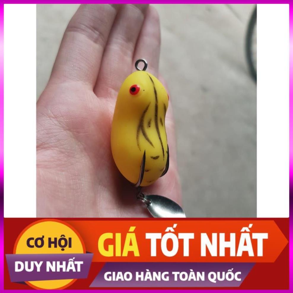 [Xả Kho 3 Ngày] Mồi nhái hơi Thái Lan câu lure, mồi nhái hơi Thái Lan có thìa super frog