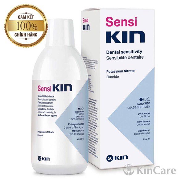 Nước súc miệng cho răng nhạy cảm Sensi Kin 250ml, Sensikin