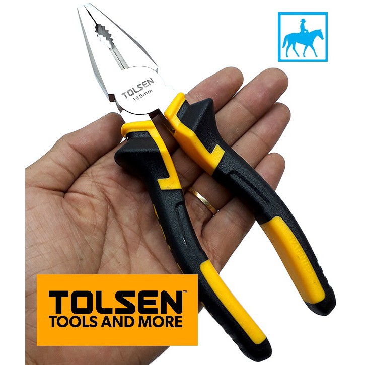 TOLSEN Bộ 2 Kìm Răng Điện Kềm Cắt 6 inch 160 mm 10000 10003