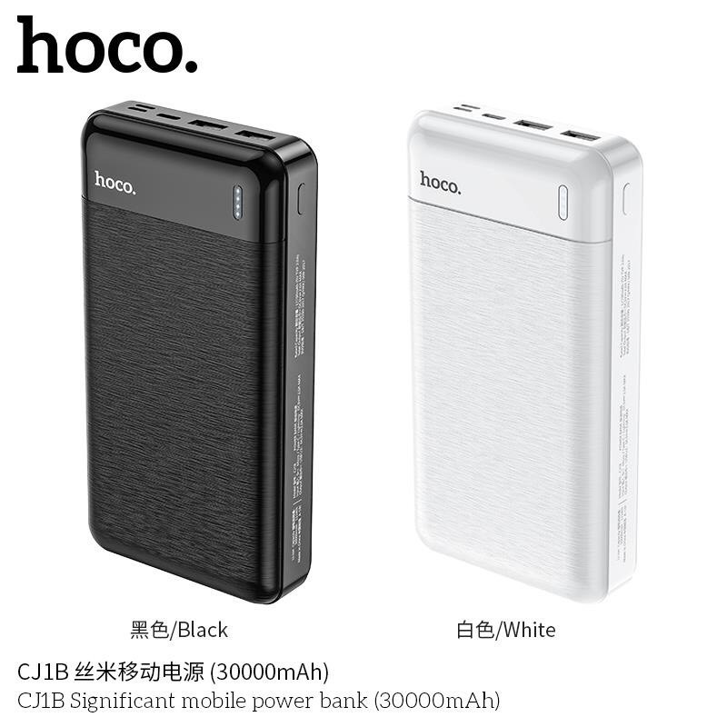 Sạc dự phòng ⚡CHÍNH HÃNG⚡ pin sạc dự phòng Hoco CJ1B-30.000mAh thuận tiện để sạc thiết bị của bạn khi đi du lịch.