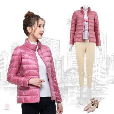 Áo phao cho người béo  ☑️ áo khoác nữ siêu nhẹ không mũ