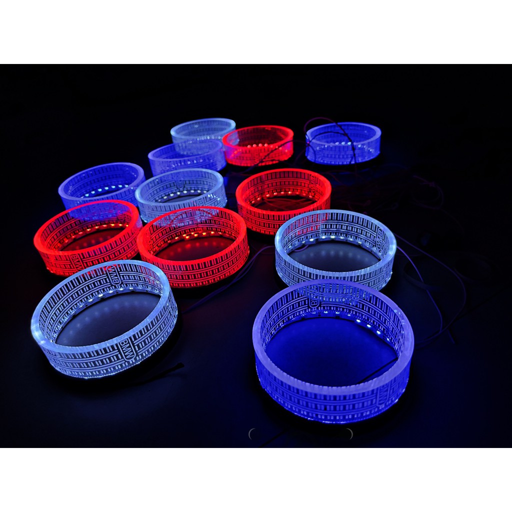 ĐÈN XE MÁY 1 VÒNG 3D CHẠY CHỈ THIÊN THẦN TRÒN 3D CAO CẤP CÓ LED