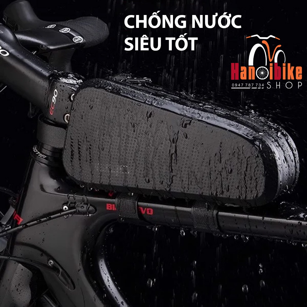 Túi treo khung xe đạp Giyo để trên loại khóa dọc chống nước