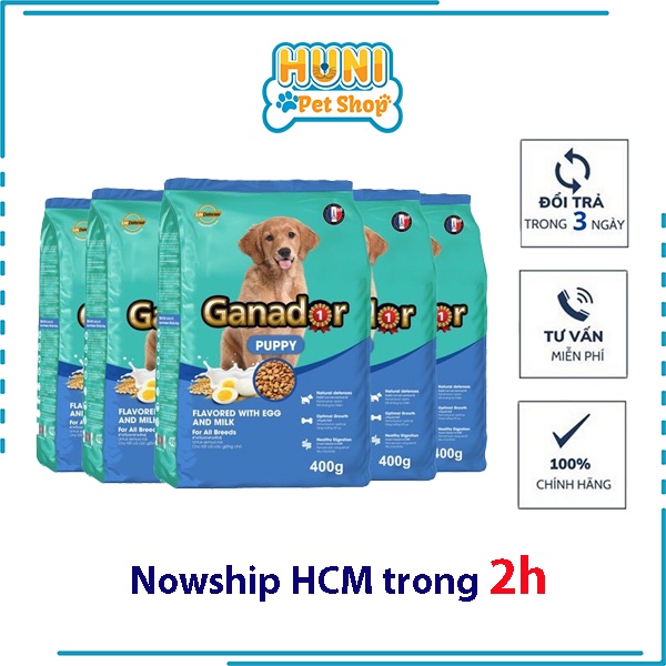 Thức ăn cho chó con Ganador Puppy, vị sữa, gói 3kg