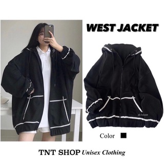 Áo khoác nỉ bông có nón đen viền