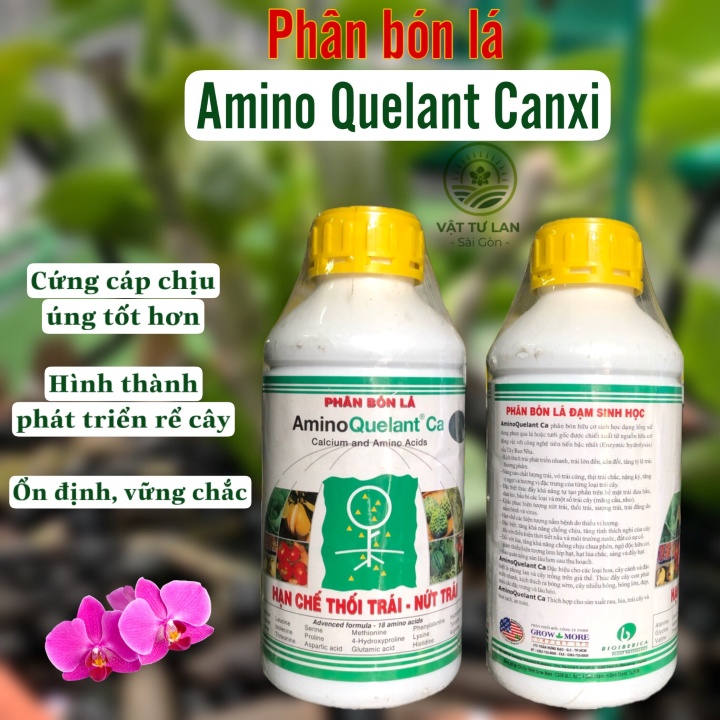 PHÂN BÓN LÁ CAO CẤP AMINO CANXI - 1 LÍT