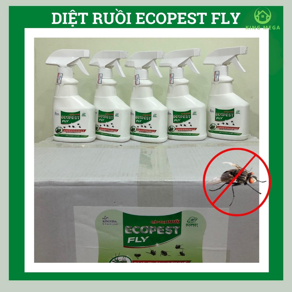 Thuốc diệt ruồi dạng xịt - Hiệu quả 100% - Hoàn tiền nếu không hiệu quả - ECOPEST FLY