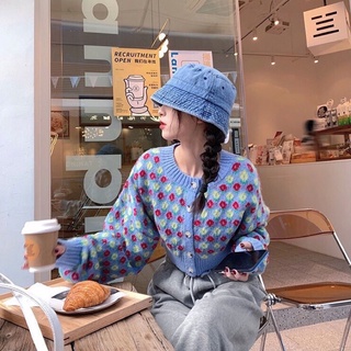 [ORDER TAOBAO] ÁO CARDIGAN HOA CROPTOP