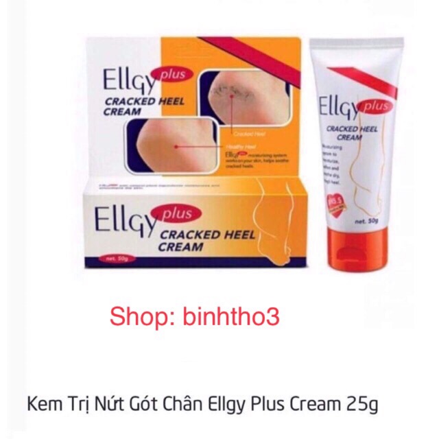 Ellgy plus Cream - kem trị nứt gót chân, làm ẩm gót chân