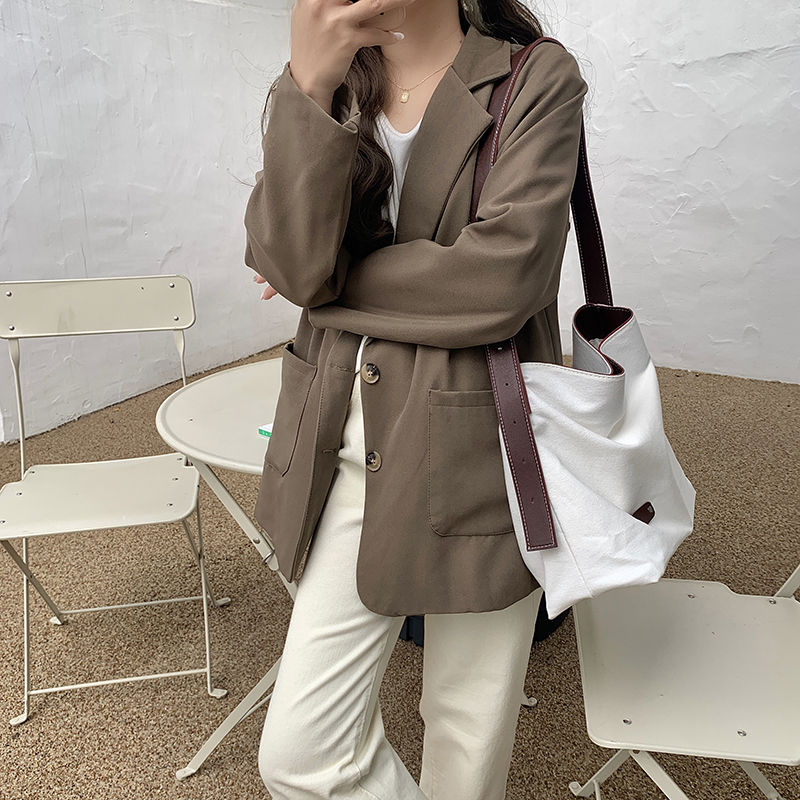 IELGY Túi Xách Đeo Vai Bằng Vải Cỡ Lớn Thời Trang Dành Cho Nữ