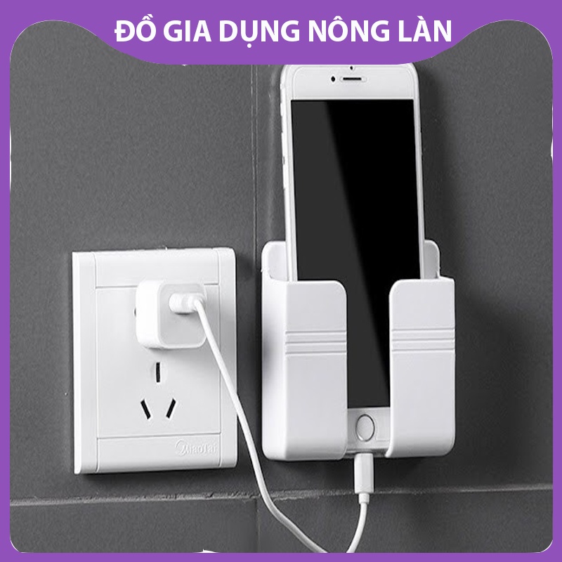 Giá dán tường để điện thoại Remote điều khiển, giá đỡ sạc điện thoại treo tường kệ đựng đồ dán tường đa năng NL Shop