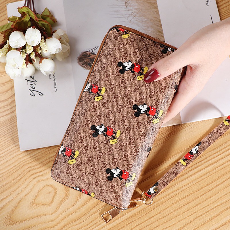Ví Dài Chuột Khóa Kéo Cầm Tay Đựng Thẻ Sang Chảnh Siêu Hot