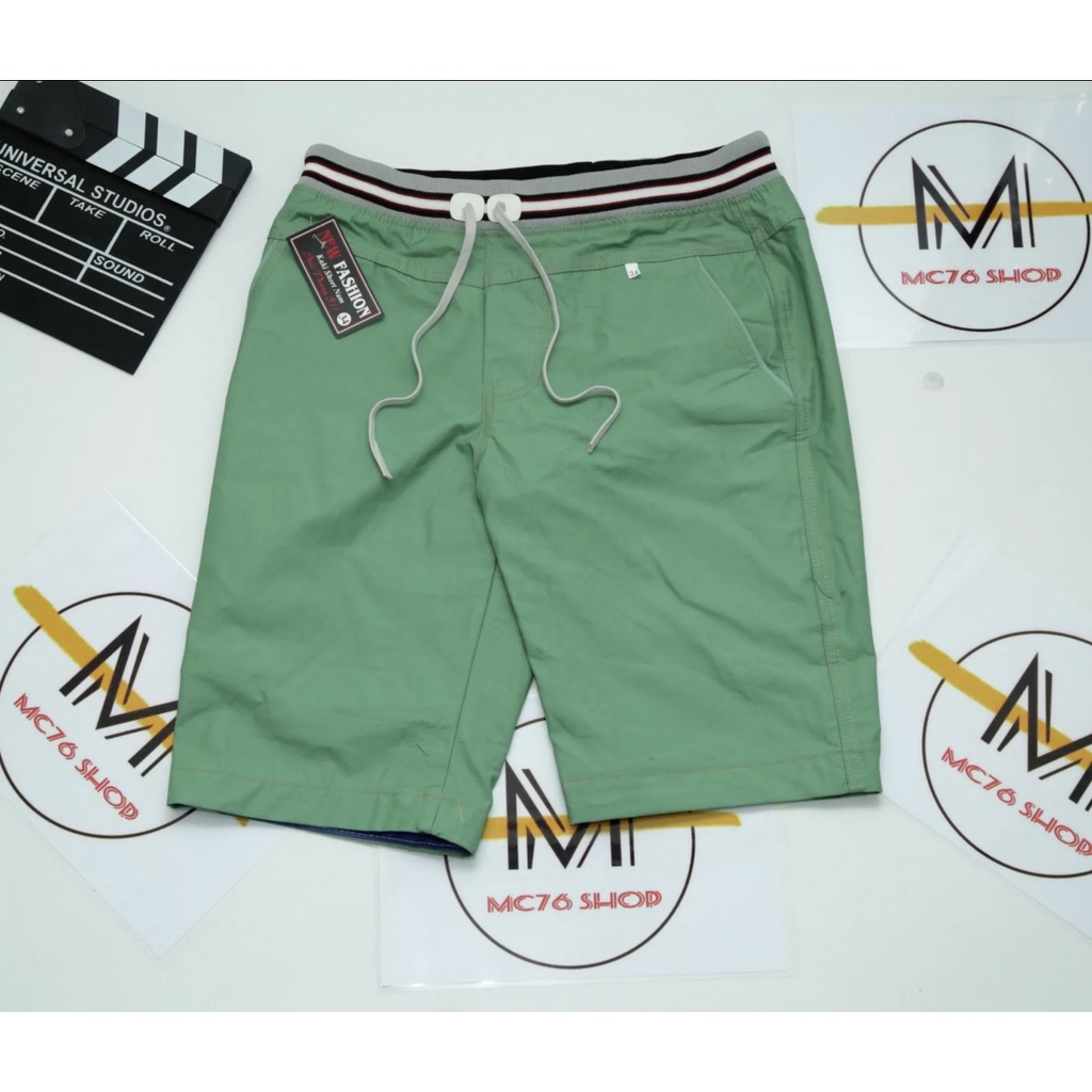 Quần short kaki nam lưng thun thời Trang chất vải kaki mềm mịn