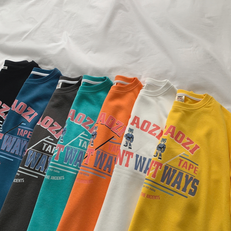 Áo thun tay ngắn cổ tròn chất liệu Cotton in họa tiết thời trang mùa hè cho nam