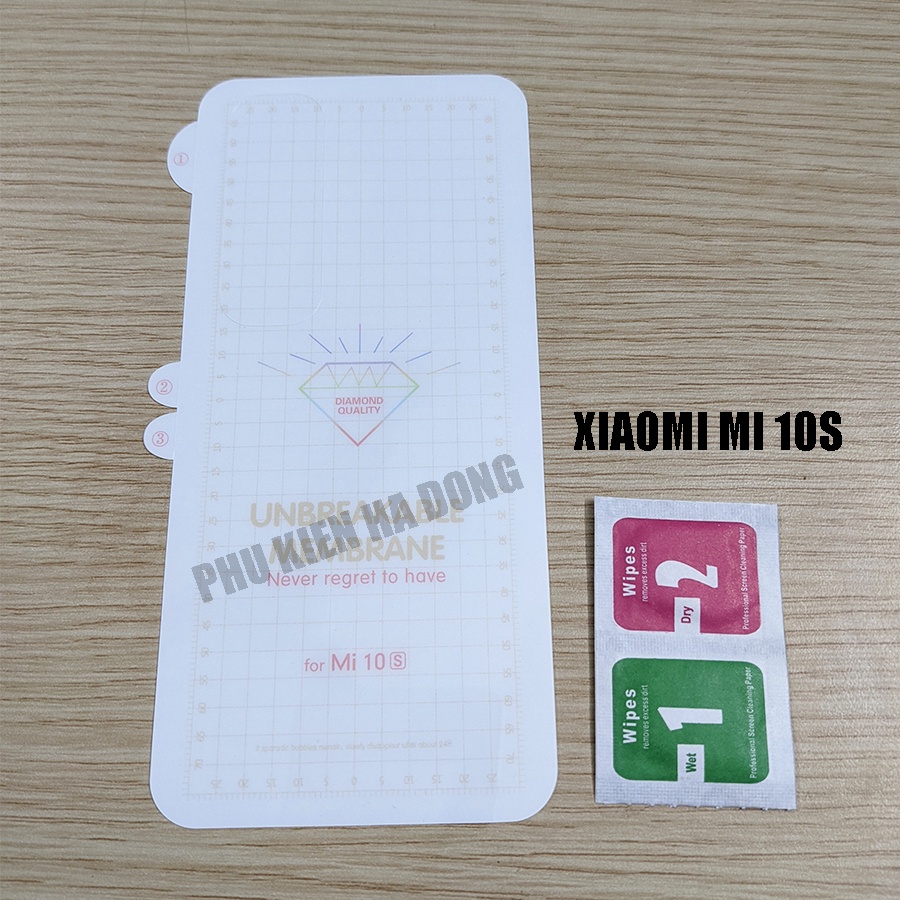 Miếng dán PPF chống xước màn hình - mặt lưng Xiaomi Mi 10S