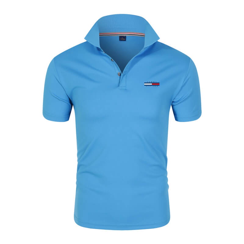 Áo Thun Polo Tommy Tay Ngắn Màu Trơn Thời Trang Mùa Hè Cho Nam M-4Xl 0231