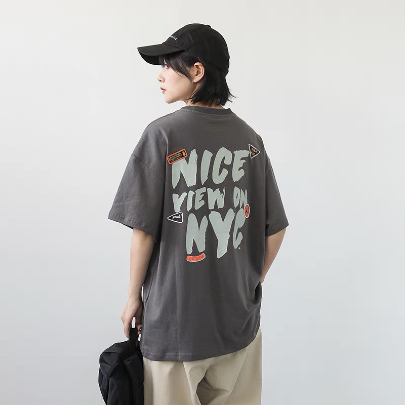 Áo Thun Tay Lỡ Unisex NICE YIEW ON QXJ KL Unisex