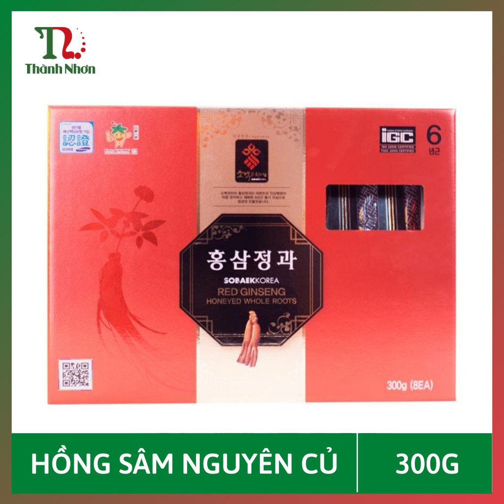 [HÀNG NHẬP KHẨU CHÍNH HÃNG] HỒNG SÂM NGUYÊN CỦ TẨM MẬT ONG SOBAEK